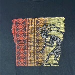 Anvil Black Tee with Vibrant Graphic